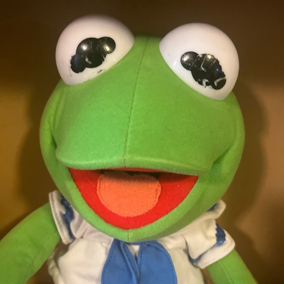 Vintage Baby Kermit The Frog Jim Henson Nanco Muppet Babies 13 in Plush - Picture 2 of 4